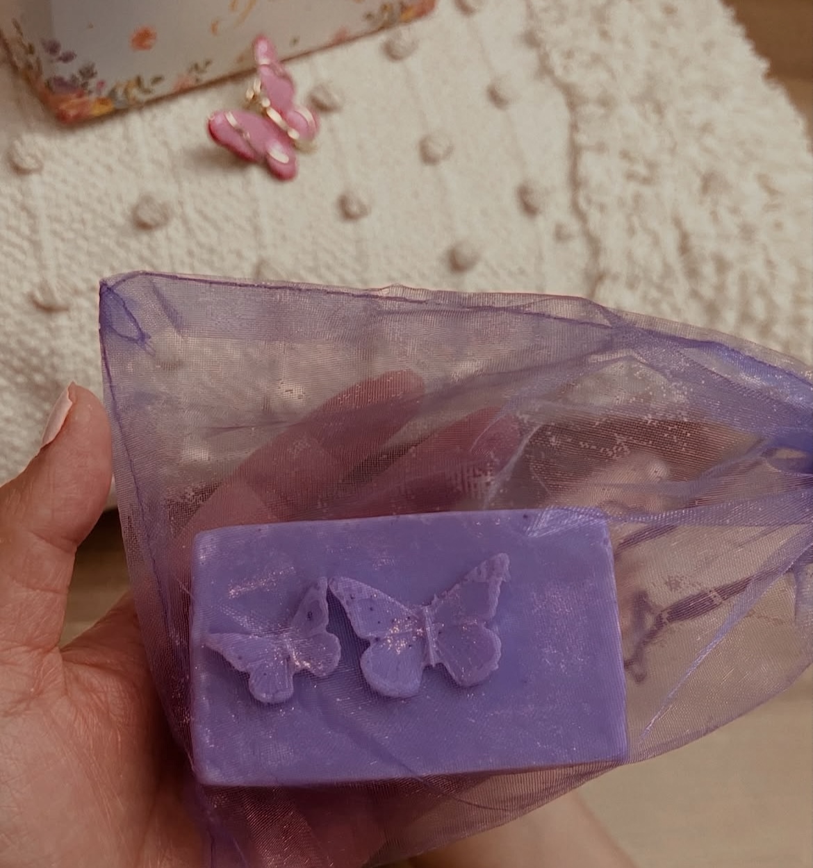 Light Lavender Butterfly Soap soap — For soft mornings and softer beginnings